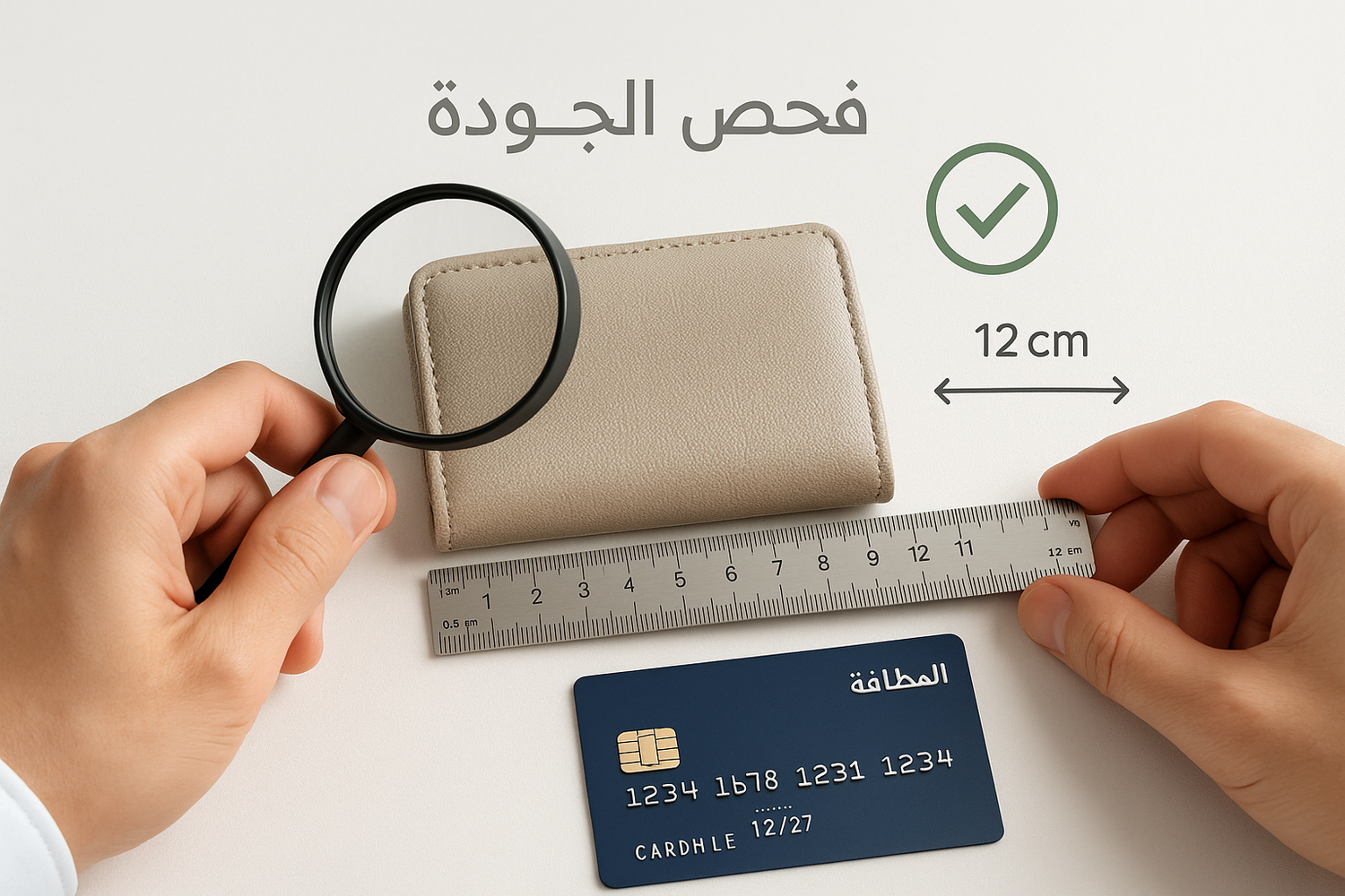 يمكنك تأكد من الجودة
و القياس قبل الدفع
